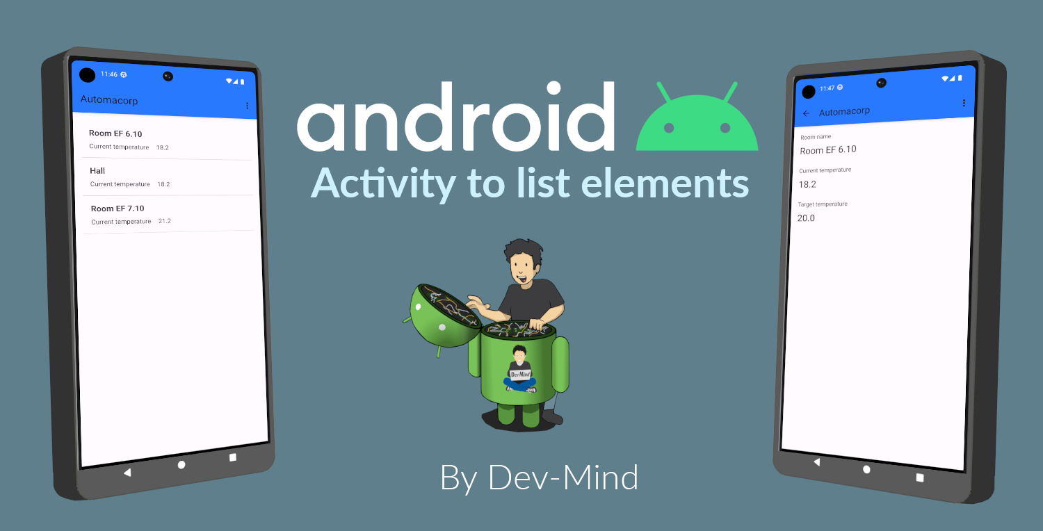 In this lesson you will learn how add an activity to list elements