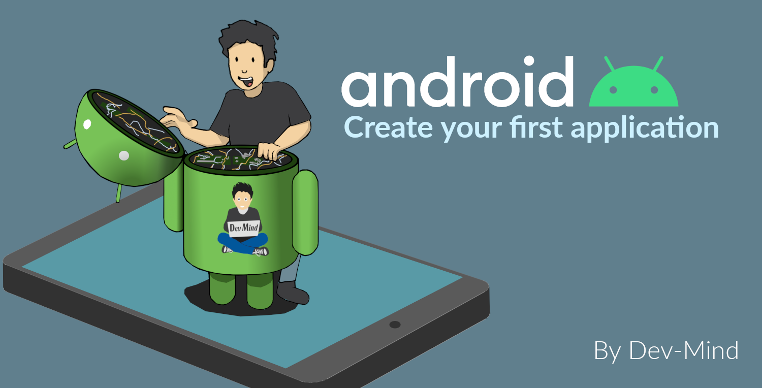 A tutorial to start Android development. In this example we develop an Hello World app