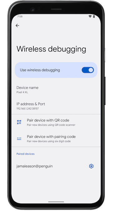 Pair devices using Wifi