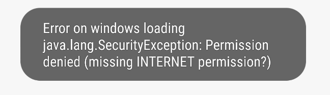 Android permission error