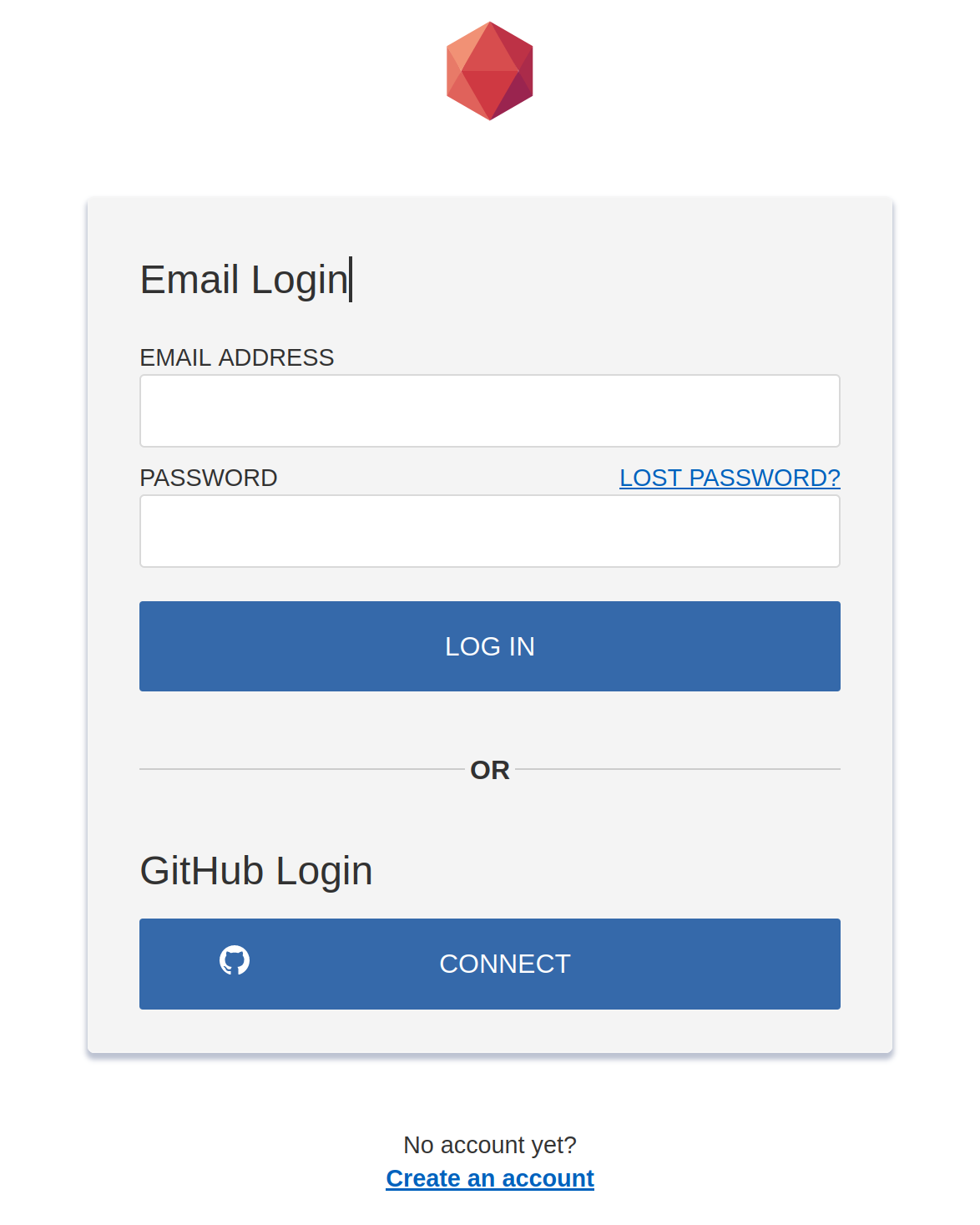 Use your github account